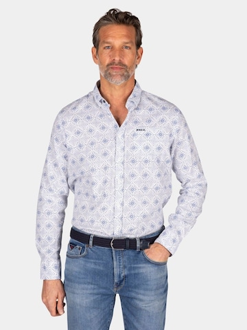 NZA New Zealand Auckland Regular Fit Hemd 'Karson'‌‌ in Blau: Vorderseite