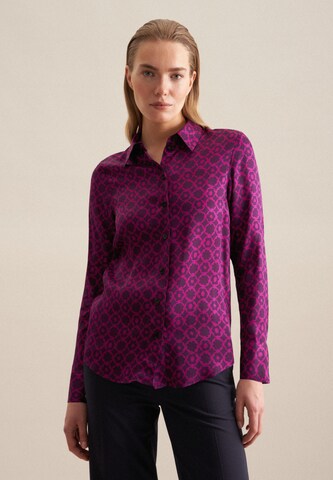 SEIDENSTICKER Blouse ' Schwarze Rose ' in Lila: voorkant