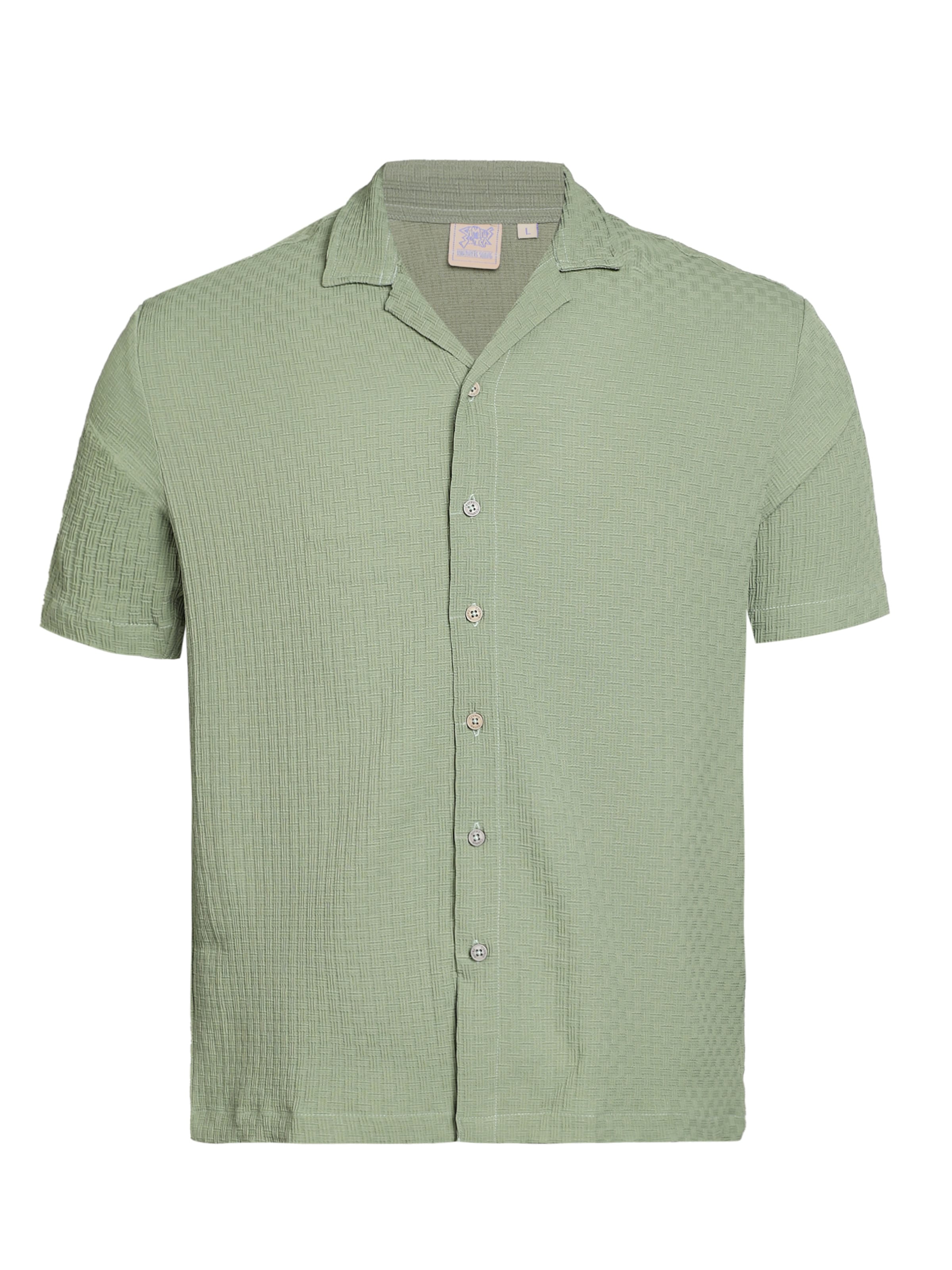 Campus Sutra - Regular Fit Camisa 'Talullah' em verde: frente