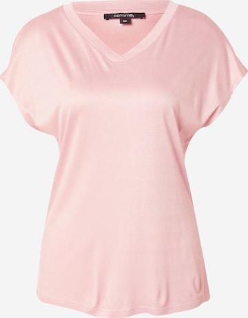 COMMA T-shirt i rosa: framsida