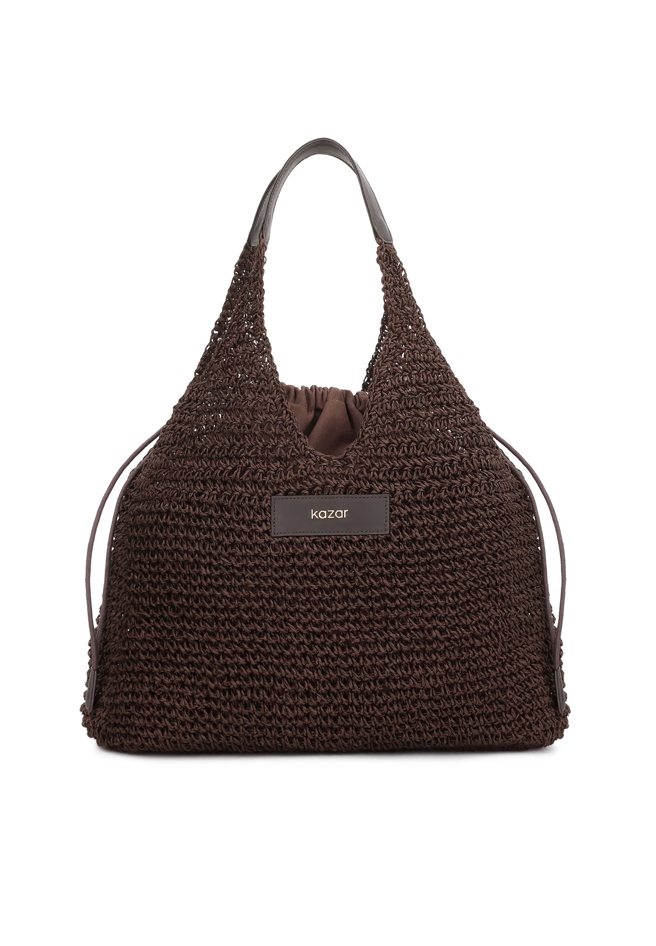 Kazar Shopper in Bruin: voorkant