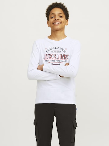 T-Shirt Jack & Jones Junior en blanc : devant