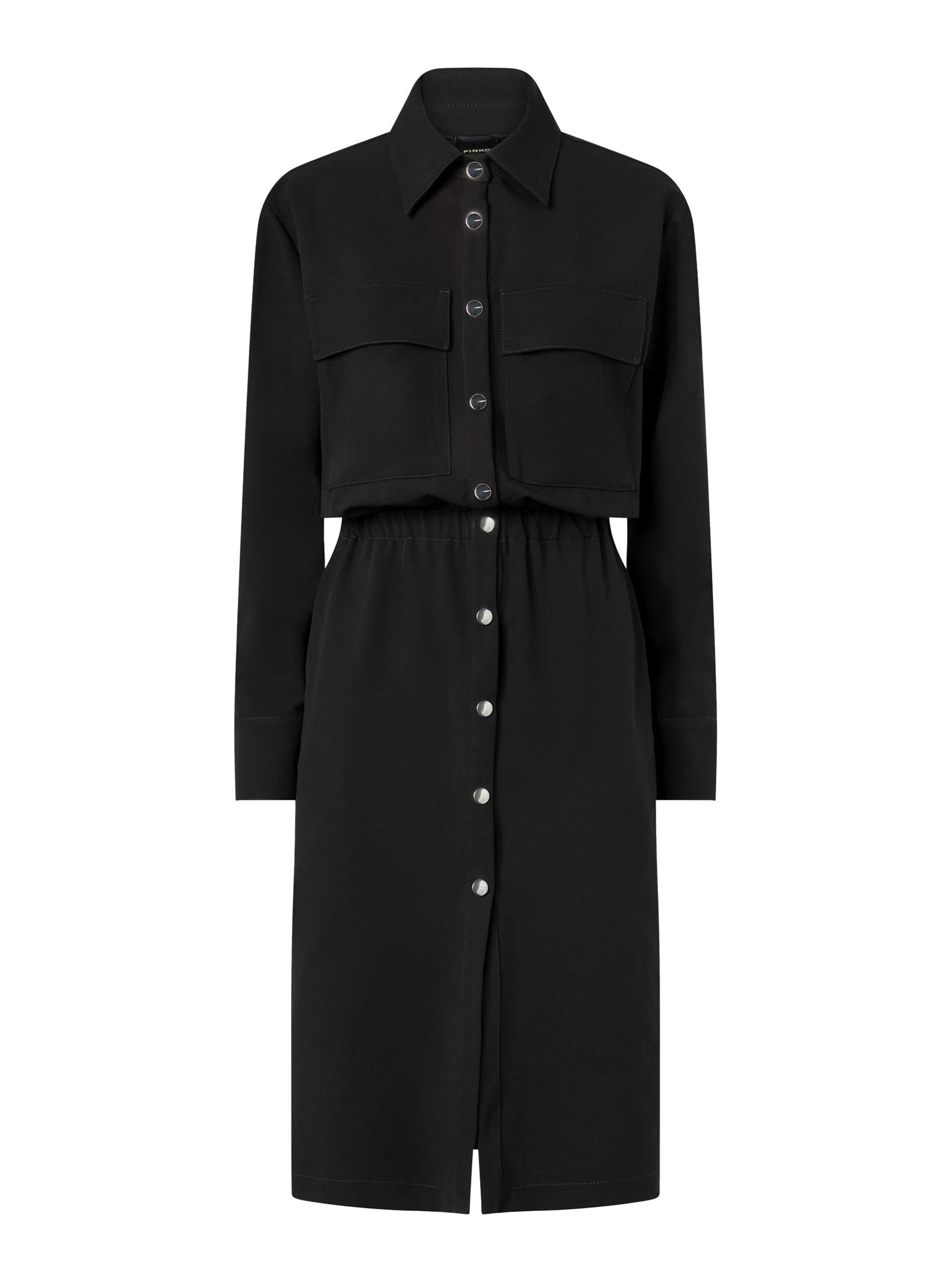 PINKO - Vestido 'PINKO ARUM ABITO FLUIDO ABITO' en negro: frente