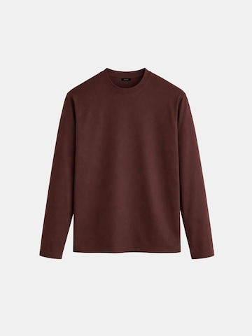 Richesse Shirt 'LONGSLEEVE | BROWN' in Bruin: voorkant