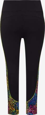 Ulla Popken Skinny Sporthose in Schwarz