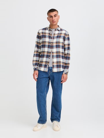 !Solid Comfort fit Button Up Shirt 'CHRIS' in Blue
