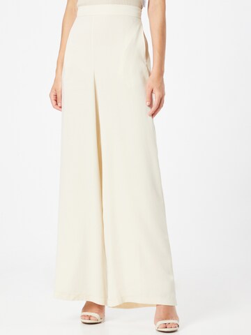 Nasty Gal Wide leg Byxa i beige: framsida