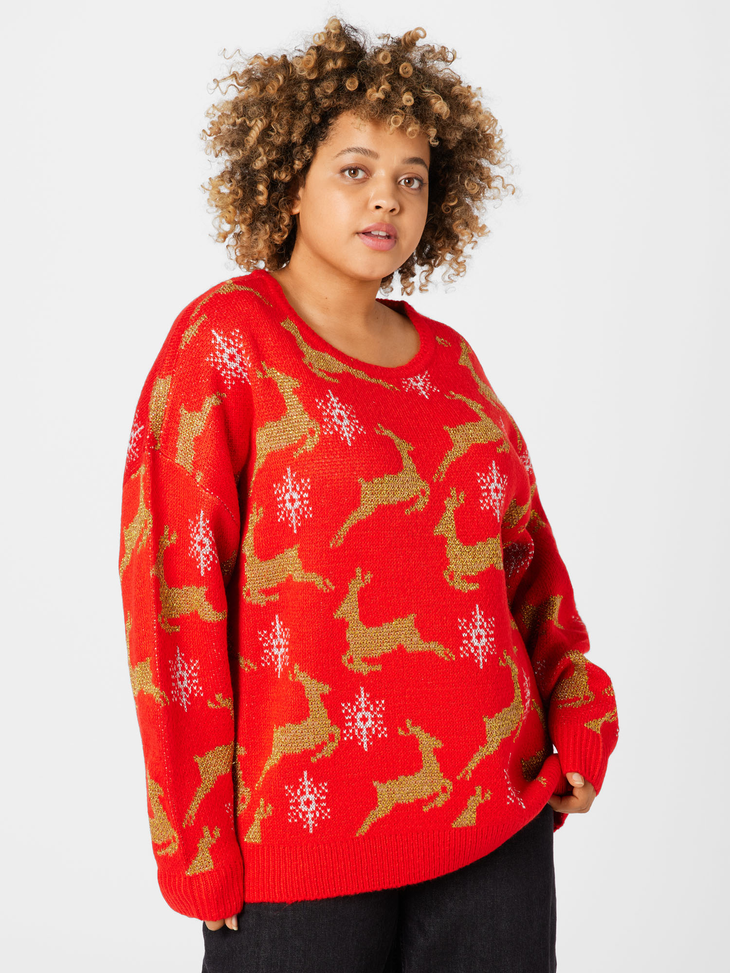Abbigliamento Donna Urban Classics Pullover Christmas in Rosso 