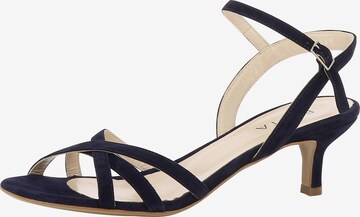 EVITA Strap Sandals in Blue: front