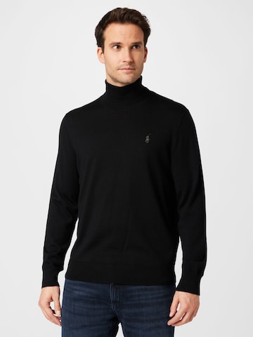 Pull-over Polo Ralph Lauren en noir : devant