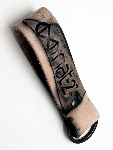 NAT-2 Key Ring 'nat-2™ Leather Keychain rusted tan' in Pink