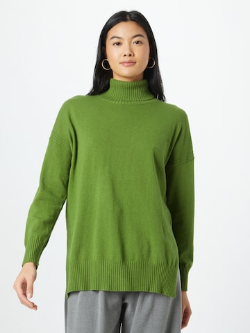 UNITED COLORS OF BENETTON Пуловер в зелено: отпред