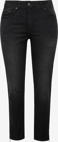 Angel of Style Slimfit Jeans in Zwart: voorkant