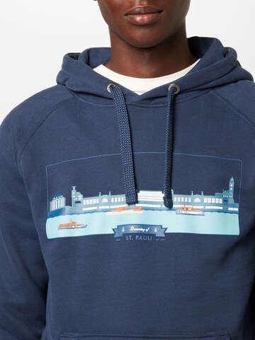 Derbe Sweatshirt 'Landungsbrücken' in Blau