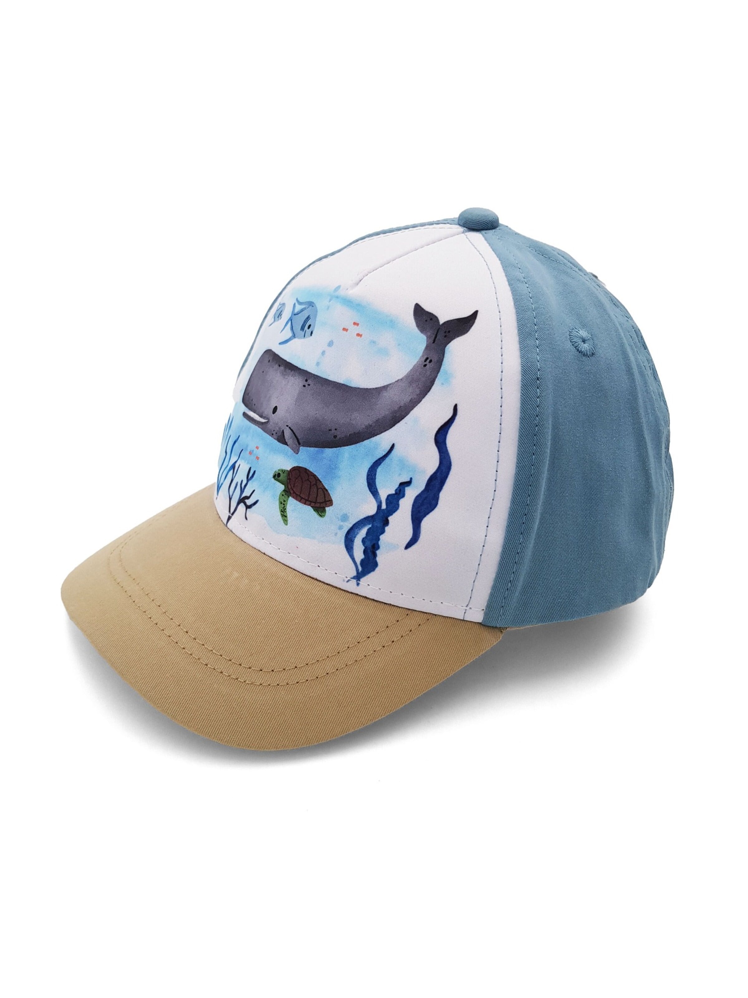 MAXIMO Hat 'MINI BOY-Cap Wal Klettverschluß' in Blue: front