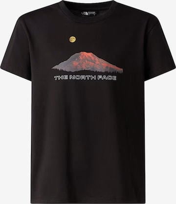 THE NORTH FACE T-shirt 'THE NORTH FACE kids B MOUNTAIN NIGHT SS TEE T-SHIRT' i svart: framsida