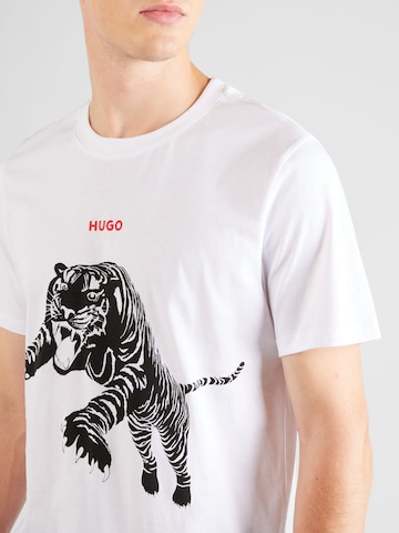 HUGO Red T-Shirt 'Darpione' in Weiß