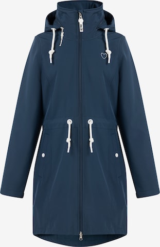 myMo ATHLSR Raincoat in Blue: front