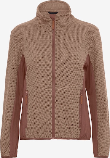 North Bend Fleecejacke 'Helga' in cognac, Produktansicht