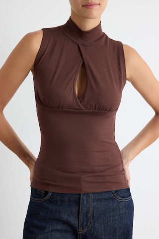 Trendyol Top – hnědá
