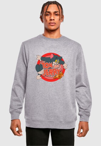 ABSOLUTE CULT Sweatshirt 'Tom and Jerry - Classic Catch' in Grey: front