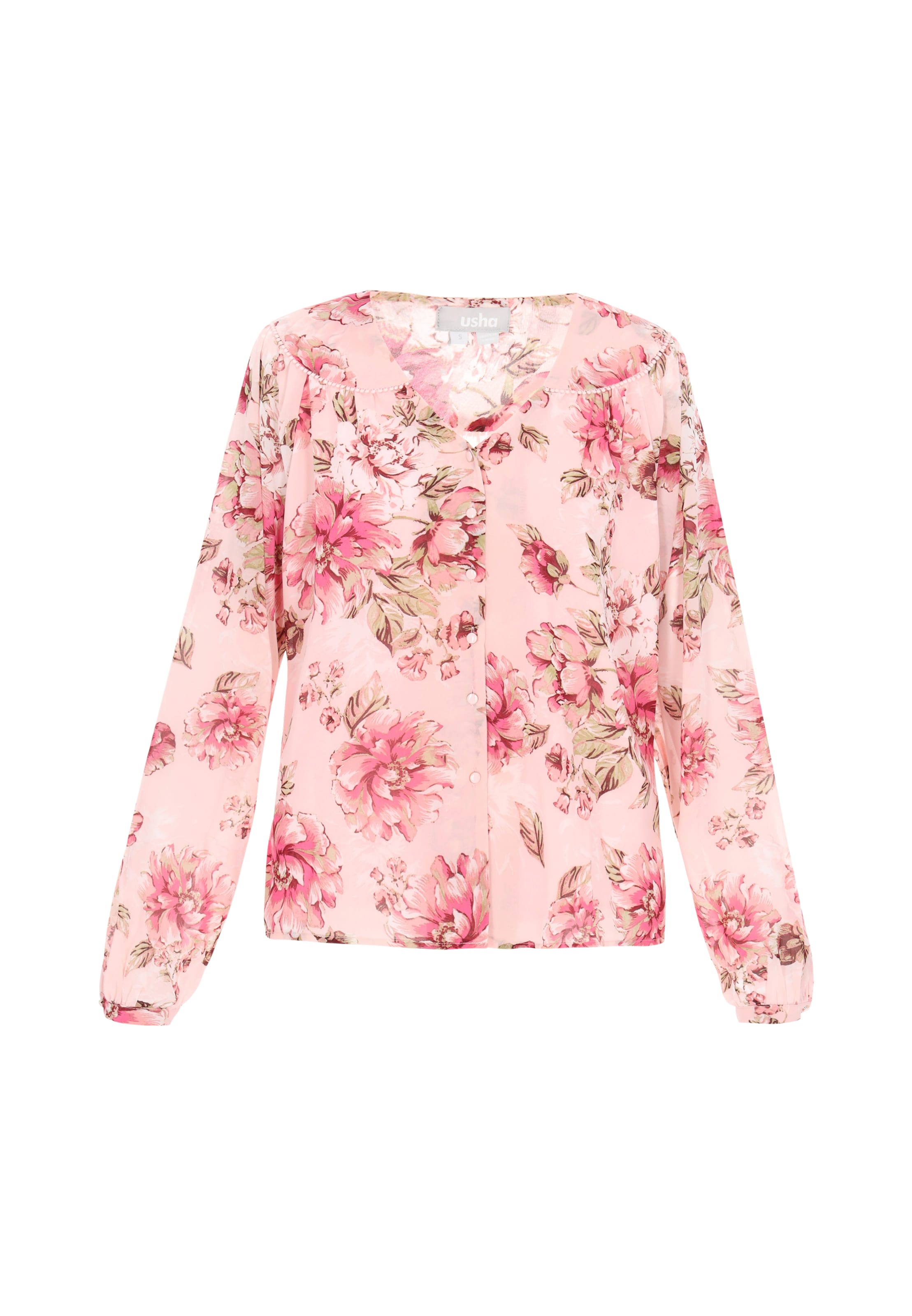 Usha Bluse in Pink: Vorderseite
