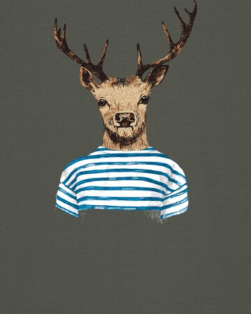 Maglietta 'Hirsch' di Watapparel in verde