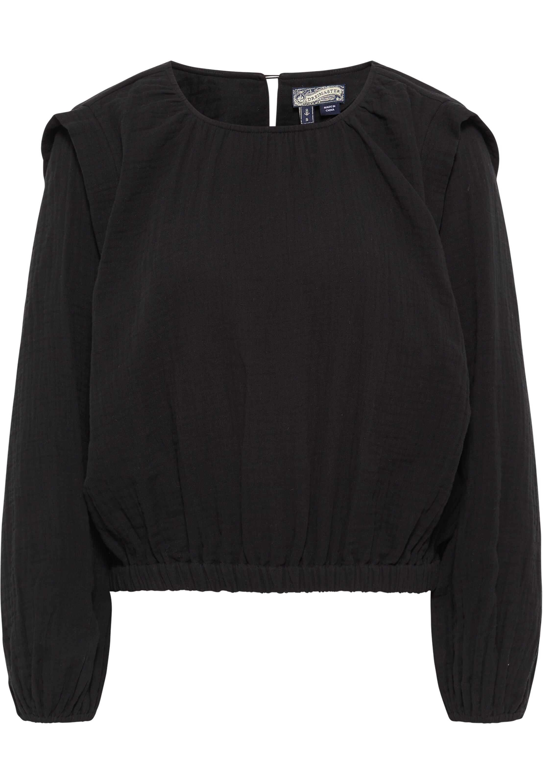 Bluză de la DreiMaster Vintage pe negru: față