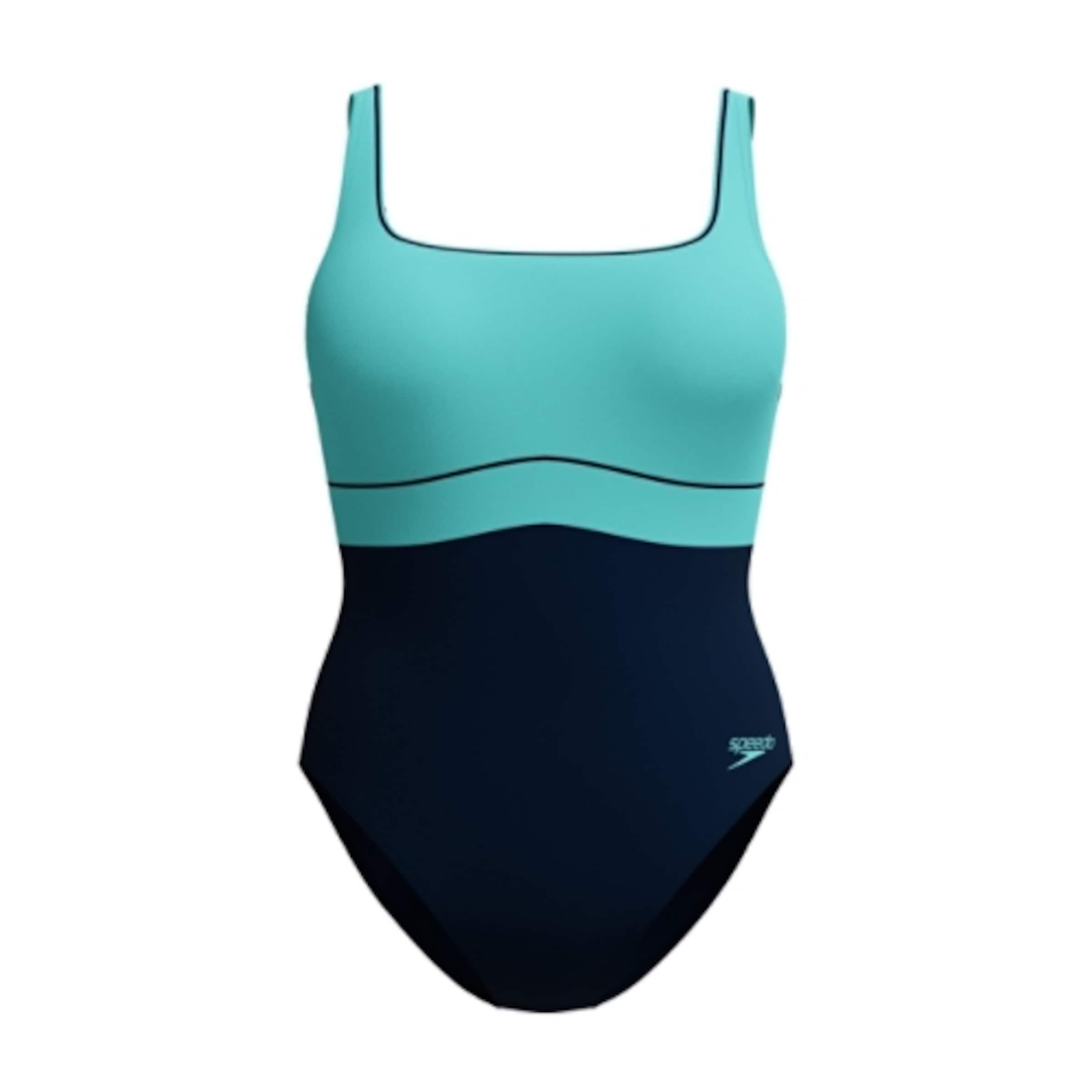 SPEEDO Bralette Swimsuit in Blue: front