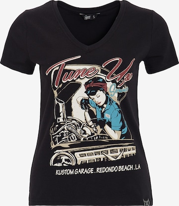 Queen Kerosin Shirt 'Tune Up' in Black: front