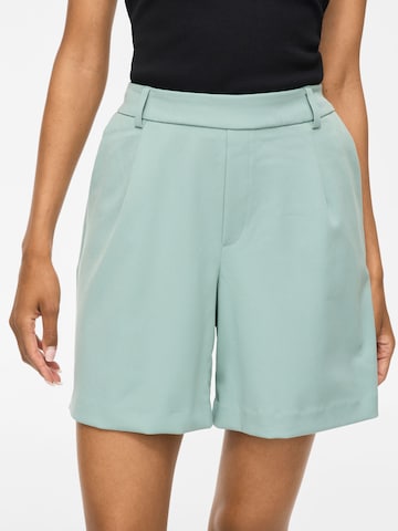 VILA Loose fit Pleat-front trousers 'VIVarone' in Blue