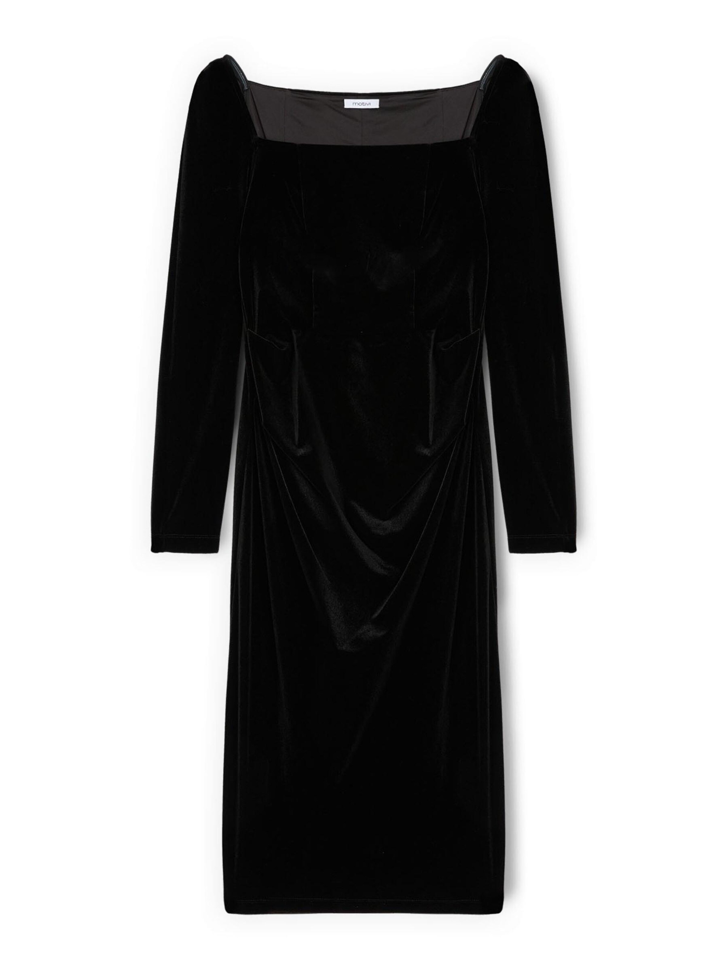 Robe MOTIVI en noir : devant