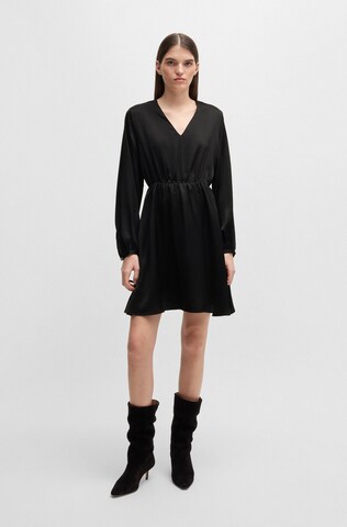BOSS Orange Kleid in Schwarz: Vorderseite