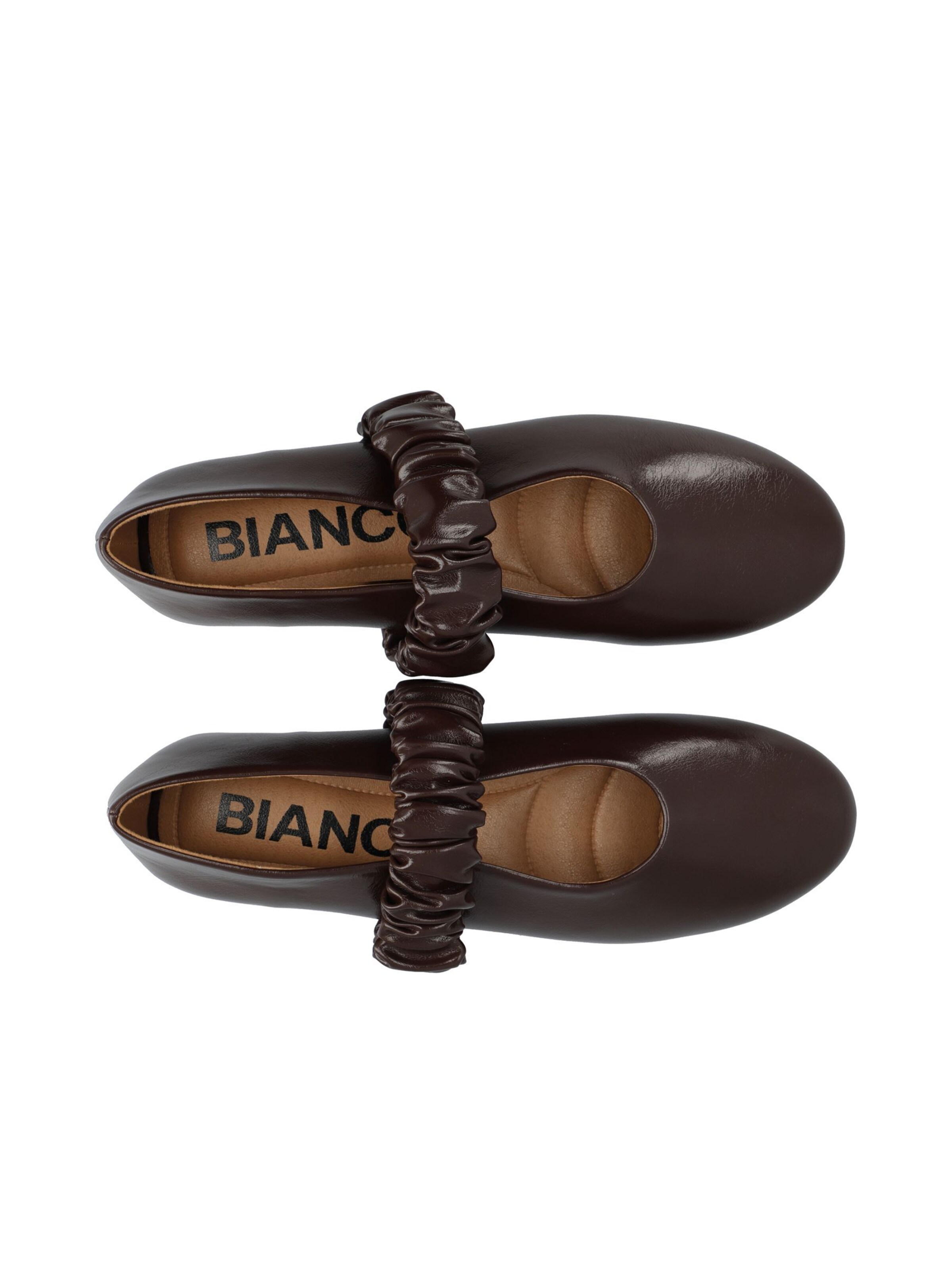 Bianco - Bailarinas con hebilla 'Luna' en marrón