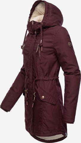 Ragwear - Parka de inverno 'Elsie' em vermelho