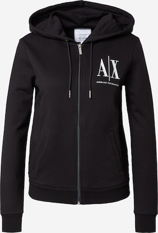 ARMANI EXCHANGE Sweatjacke '8NYM22' in Schwarz: predná strana