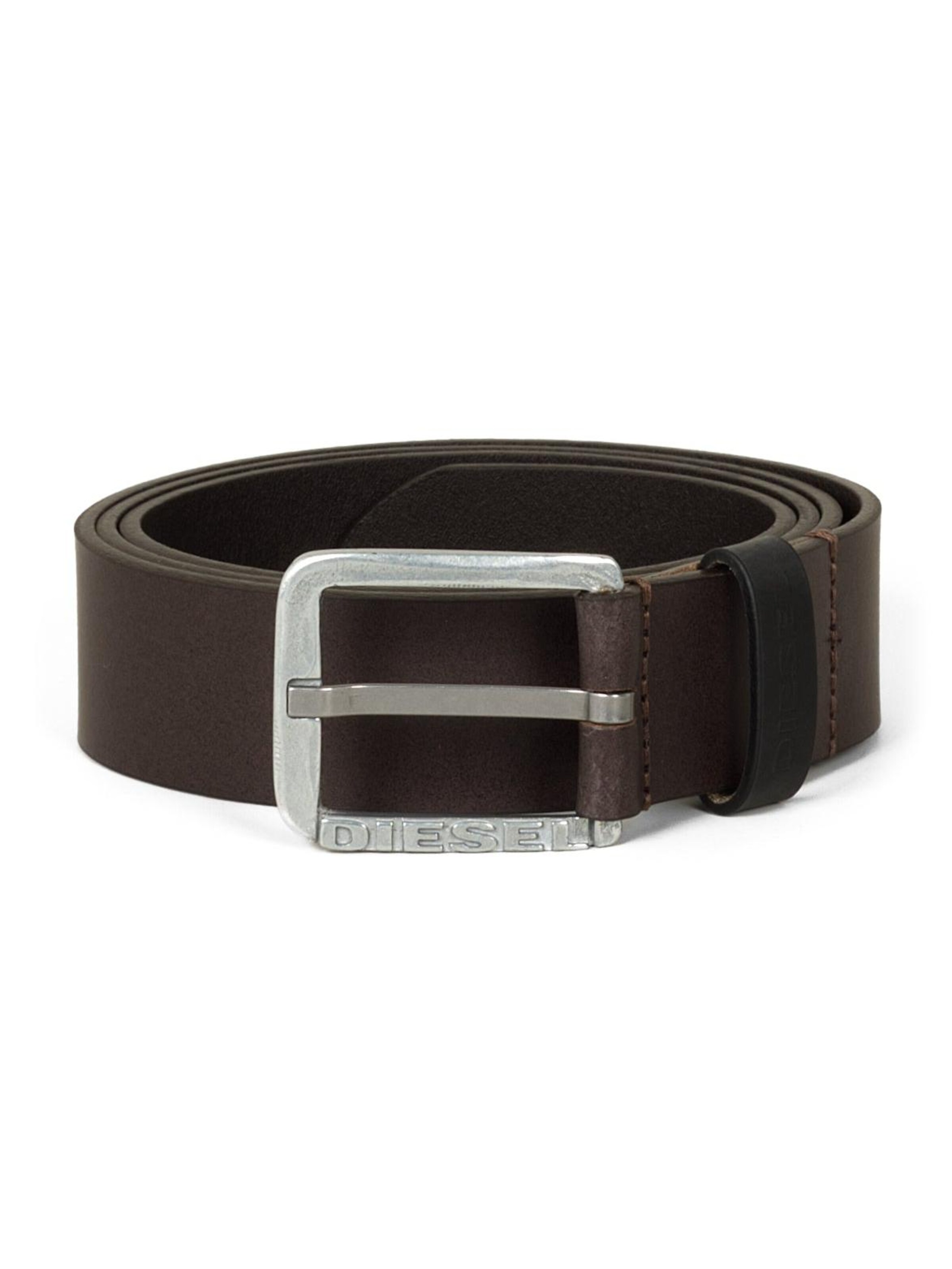 DIESEL Belt 'LOGO B-BASIC LEATHER BELT' in 95 in Brown, Item view