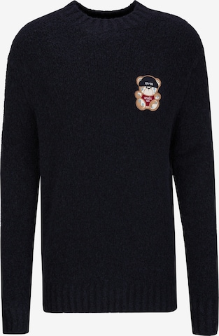 19V69 ITALIAPulover 'Enrico Aprés' - plava boja: prednji dio