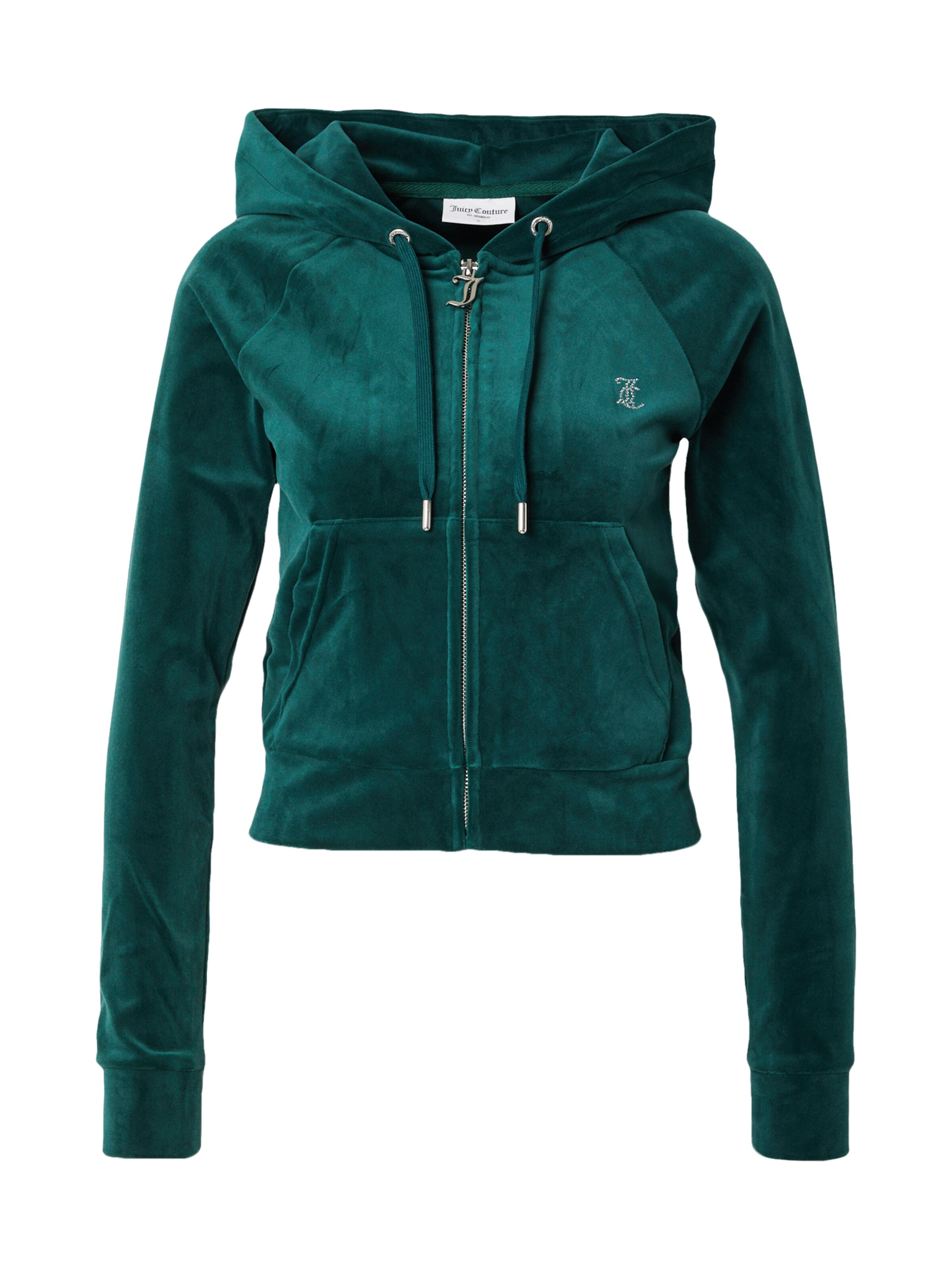 Juicy Couture Sweatjacke 'MADISON' in Grün: Vorderseite