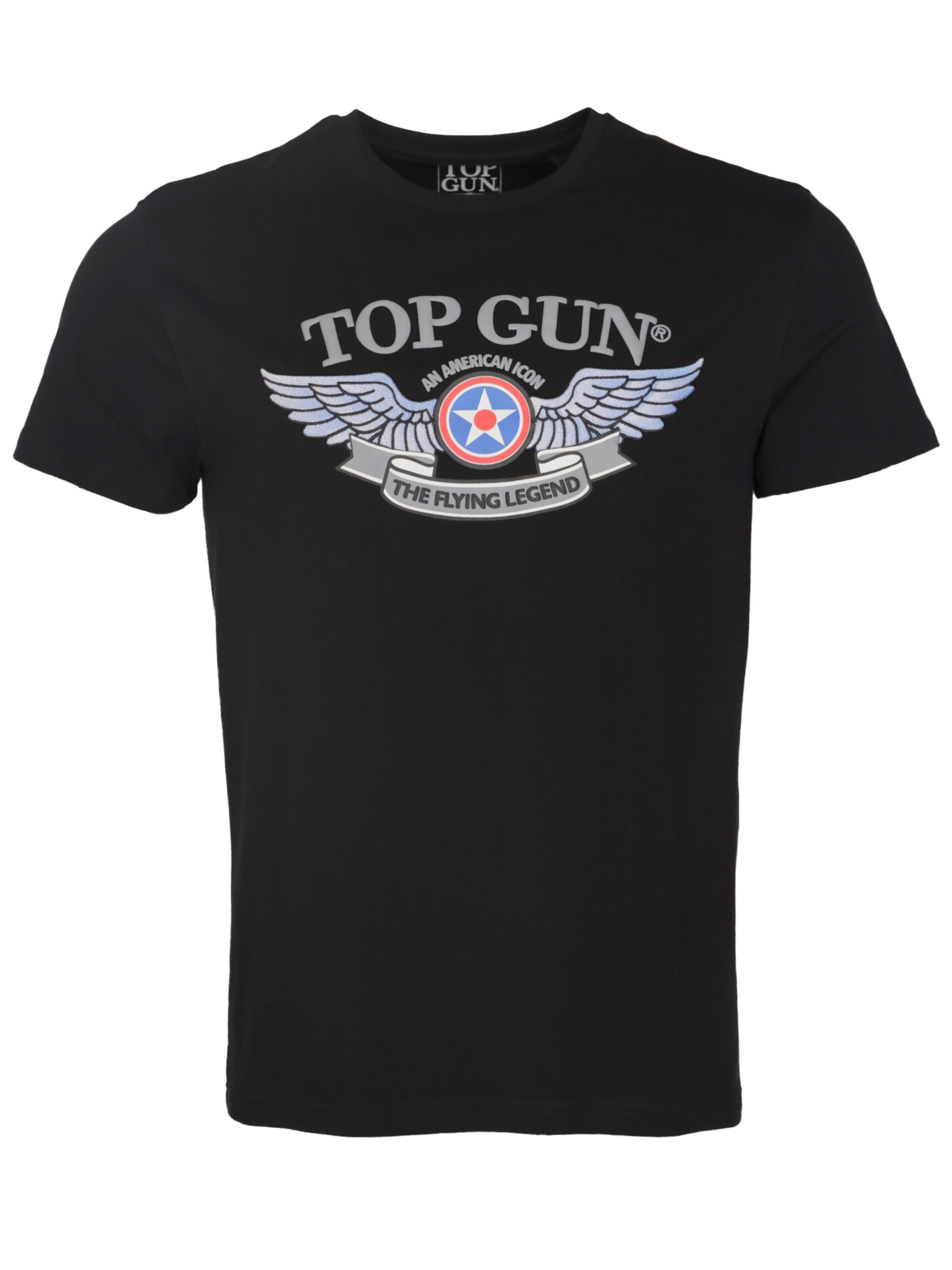 TOP GUN Shirt in Black: front