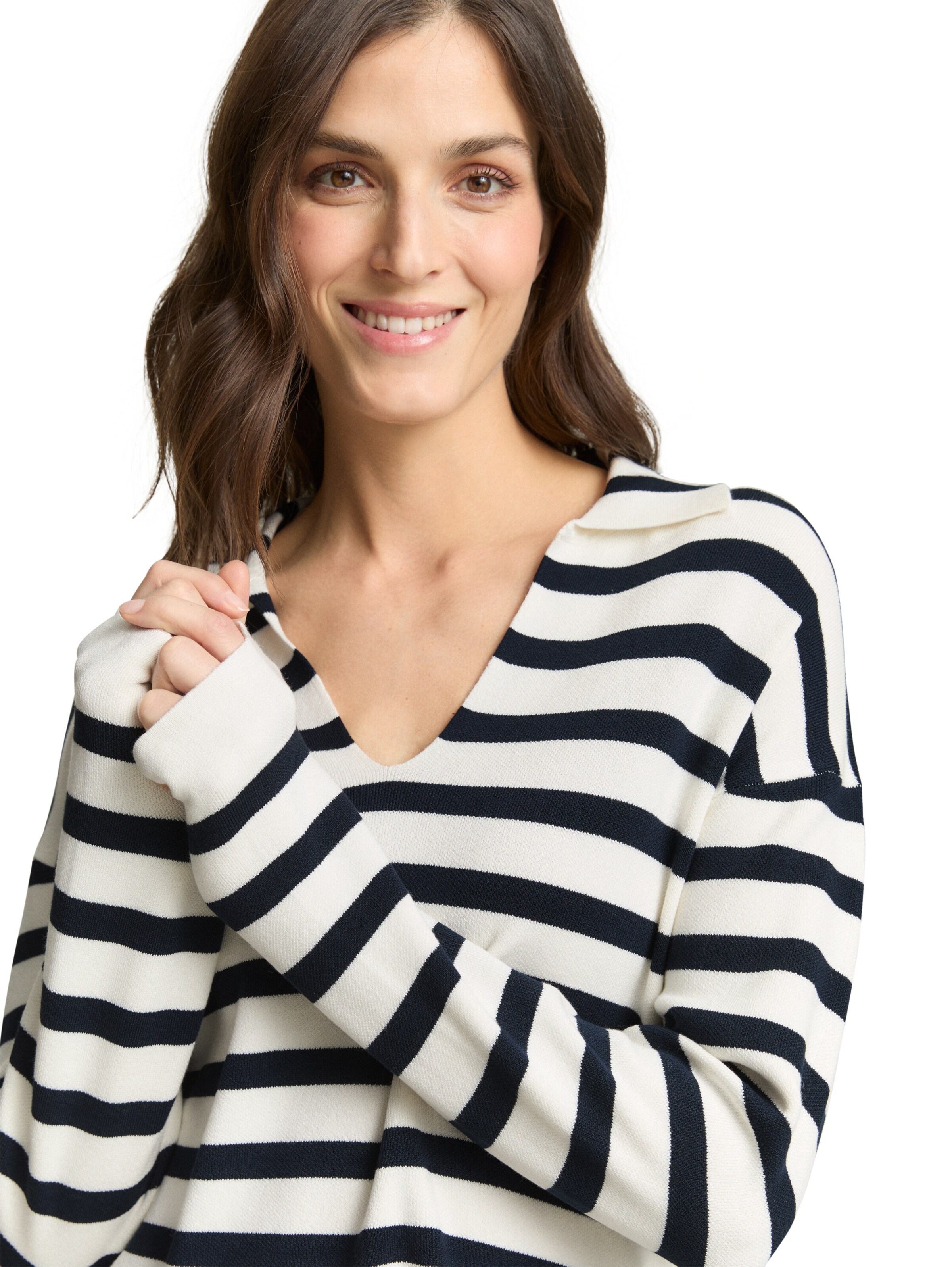 TOM TAILOR Sweater in White