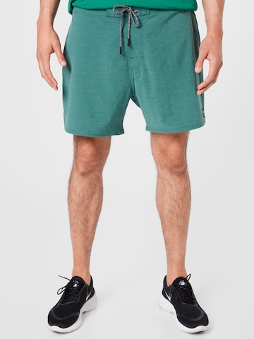 RIP CURL Swimming Trunks 'MIRAGE RETRO GOLDEN HOUR' in Green: front