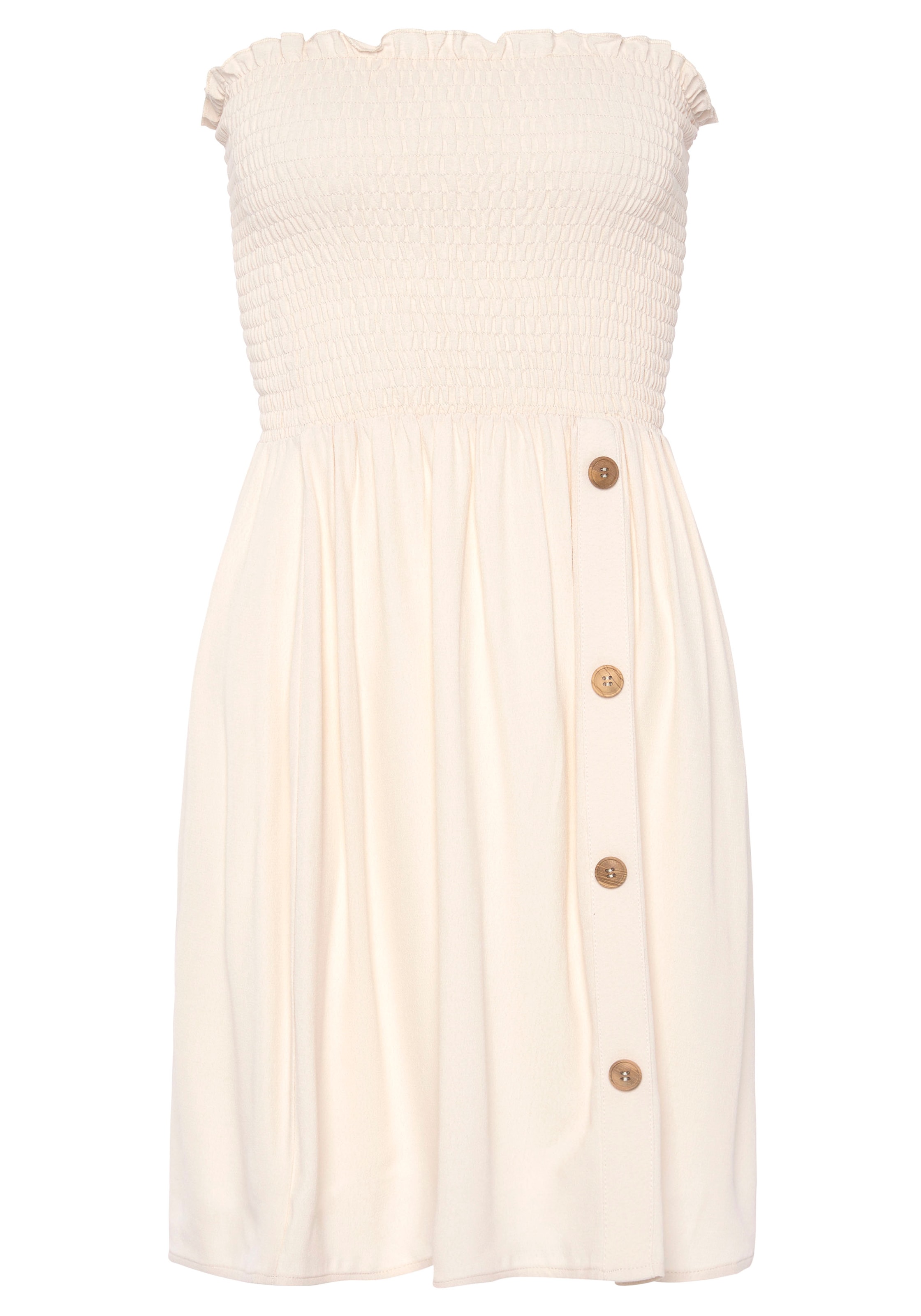 VIVANCE Letné šaty - Béžová: predná strana