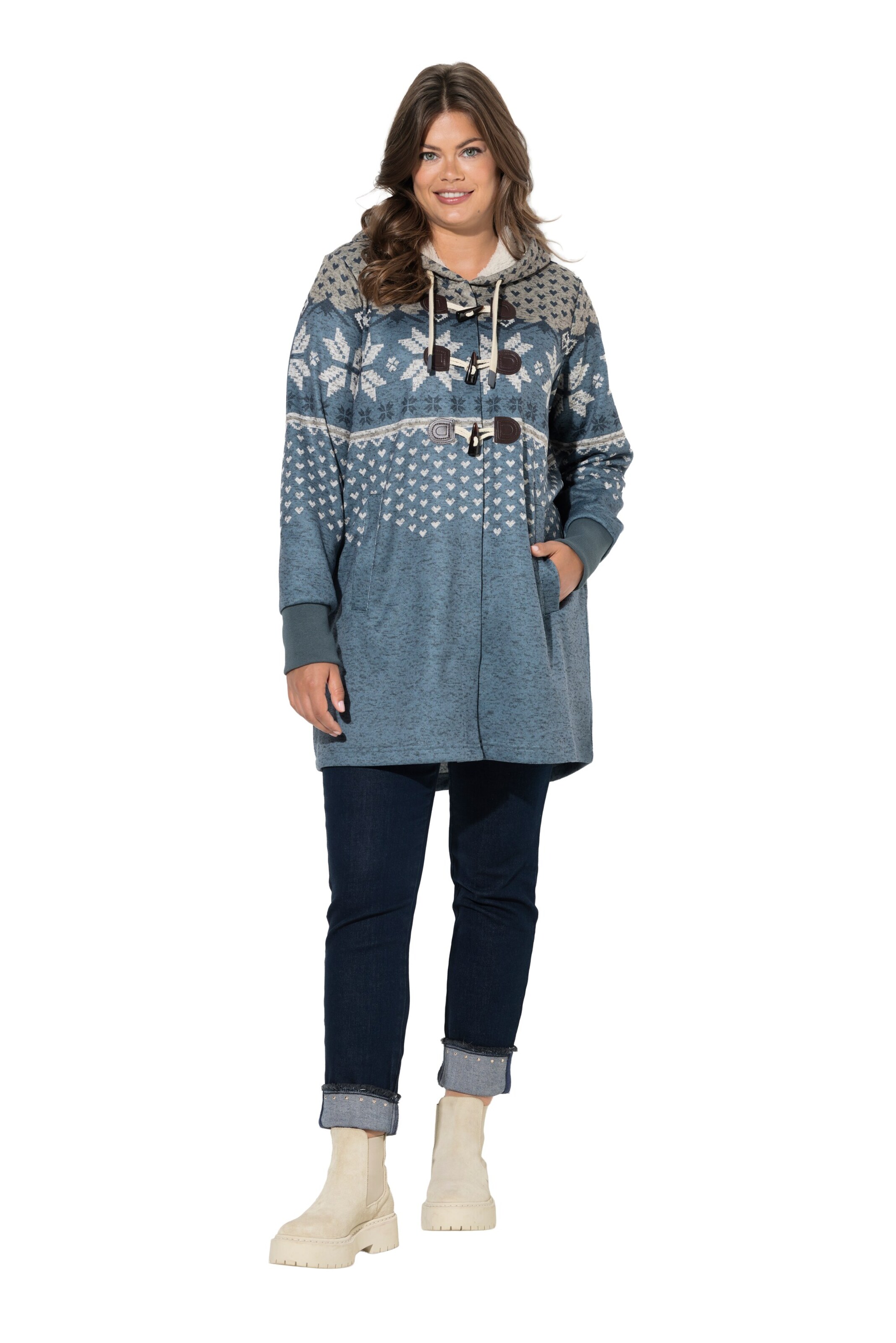 LAURASØN Sweat jacket in Grey