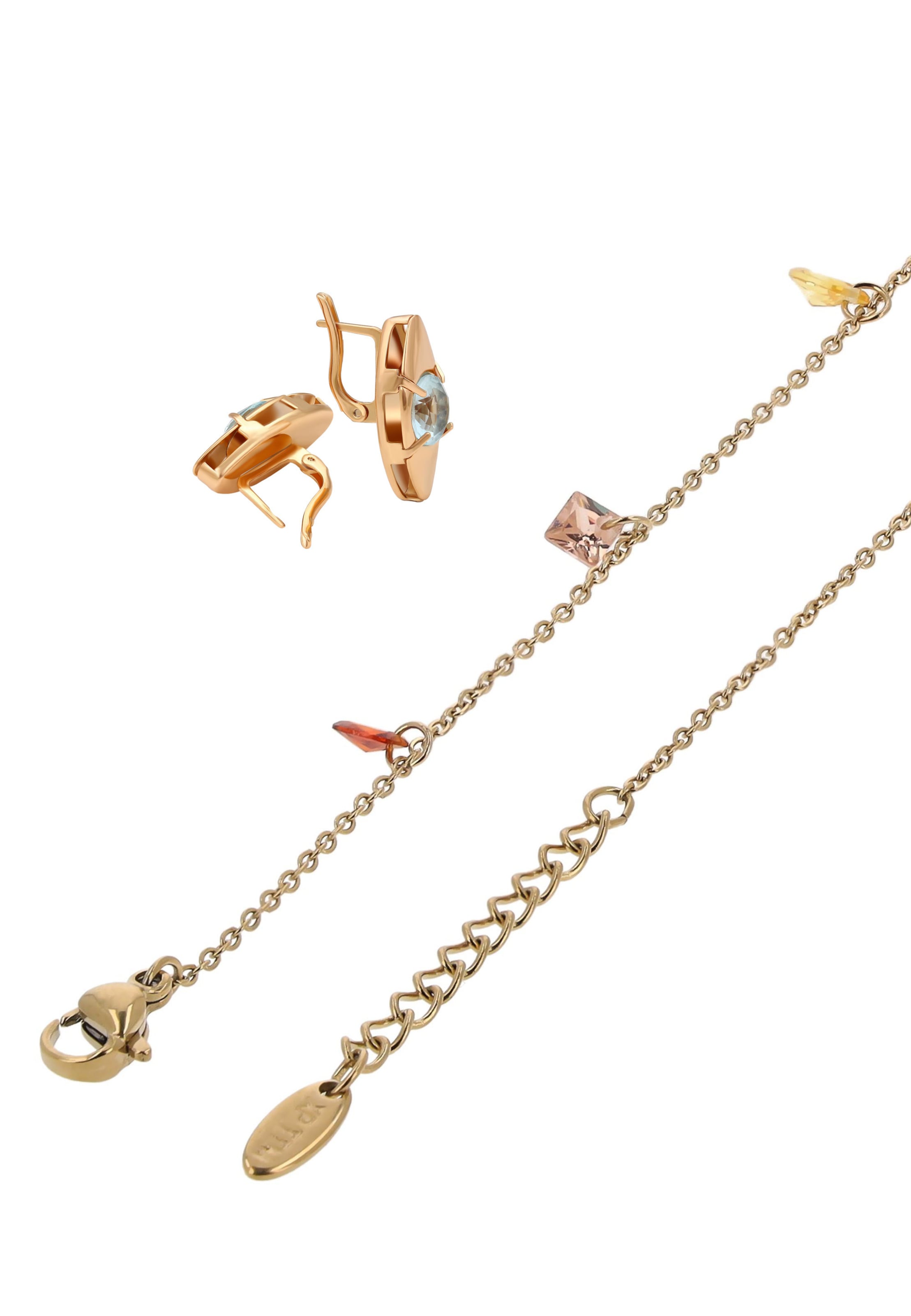 Parure de bijoux faina en or