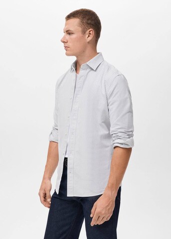 MANGO MAN Regular fit Button Up Shirt 'Kodak1' in Grey
