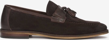 Kazar Classic Flats in Brown: front