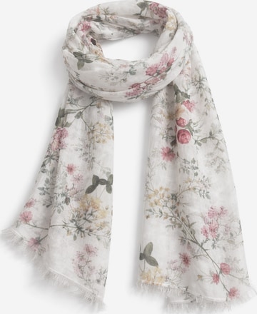 COLLEZIONE ALESSANDRO Scarf 'Flora' in White: front