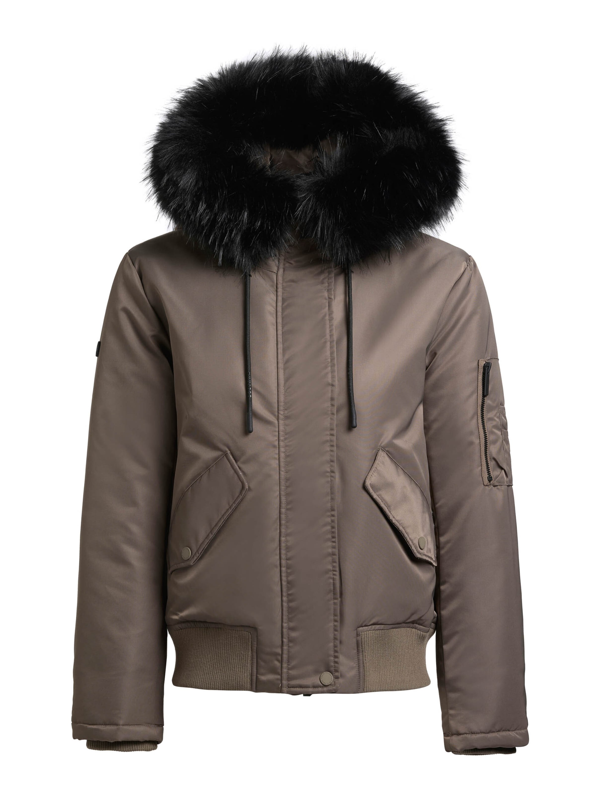 khujo Jacke 'Tyla' in Braun: Vorderseite