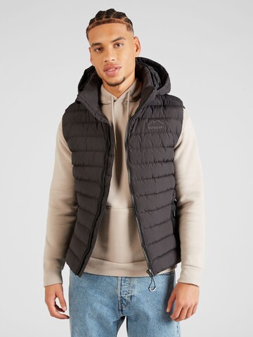 Gilet 'Fuji' Superdry en noir : devant